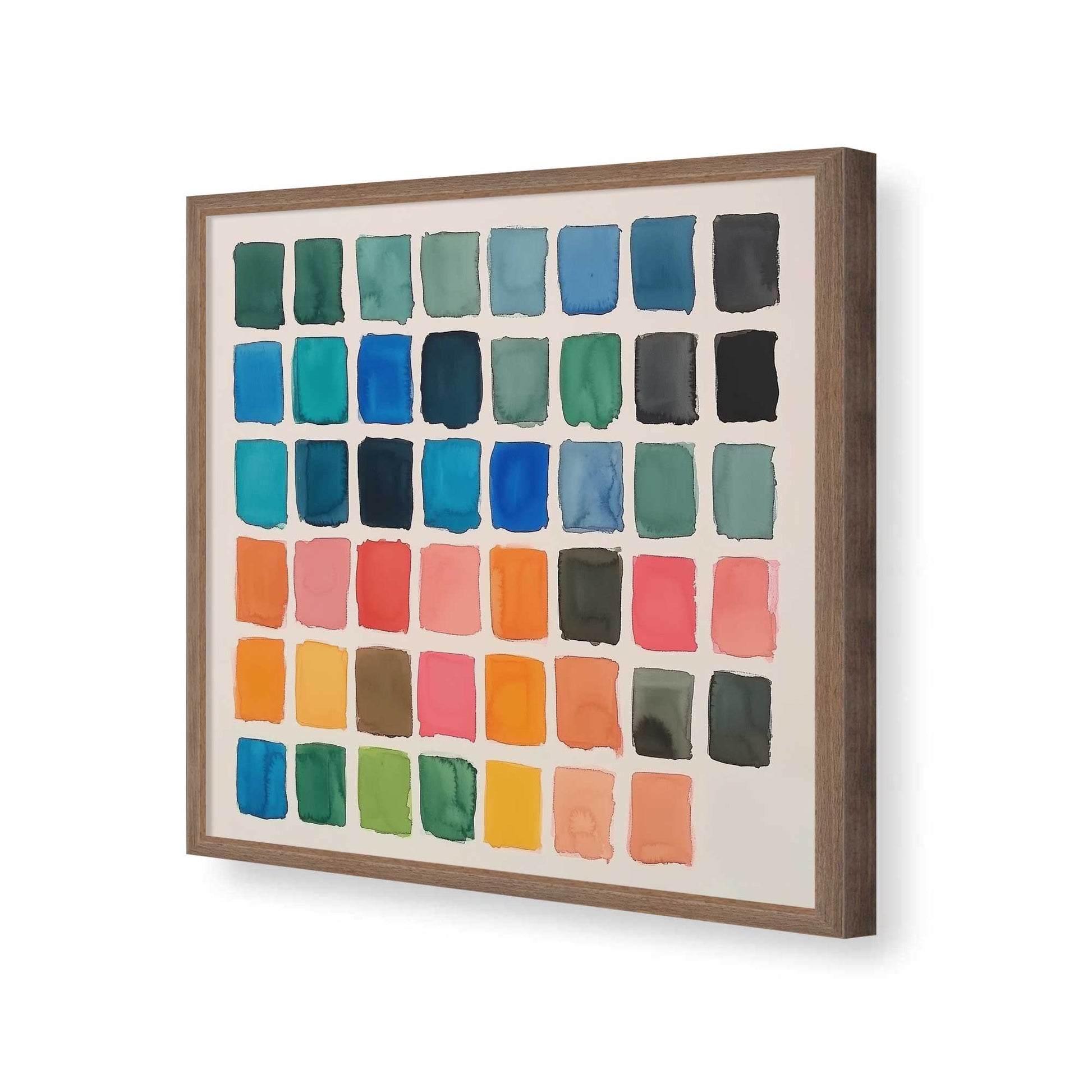[Color:Walnut], Picture of art in a Walnut frame of the corner
