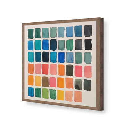 [Color:Walnut], Picture of art in a Walnut frame of the corner
