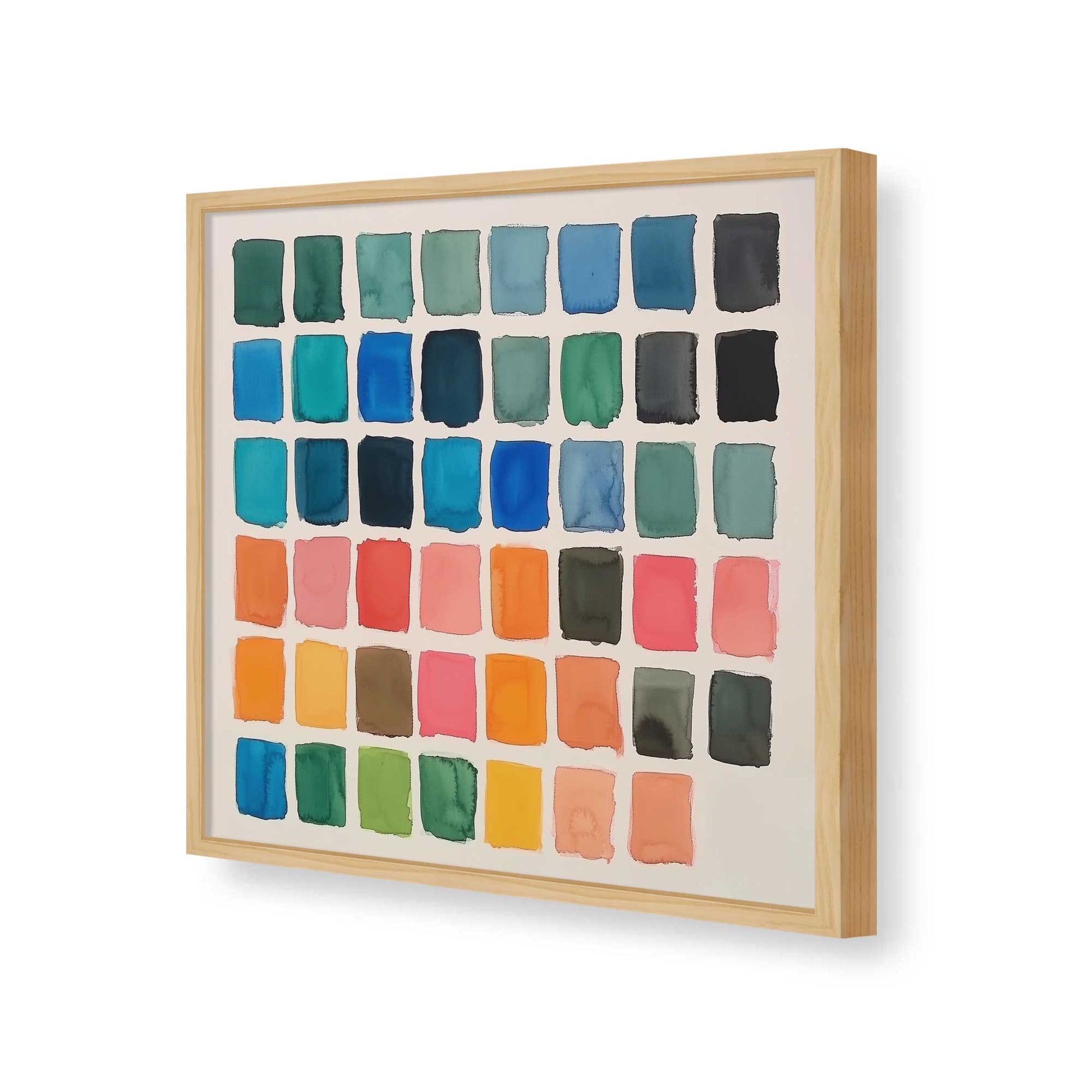 [Color:American Maple], Picture of art in a American Maple frame of the corner