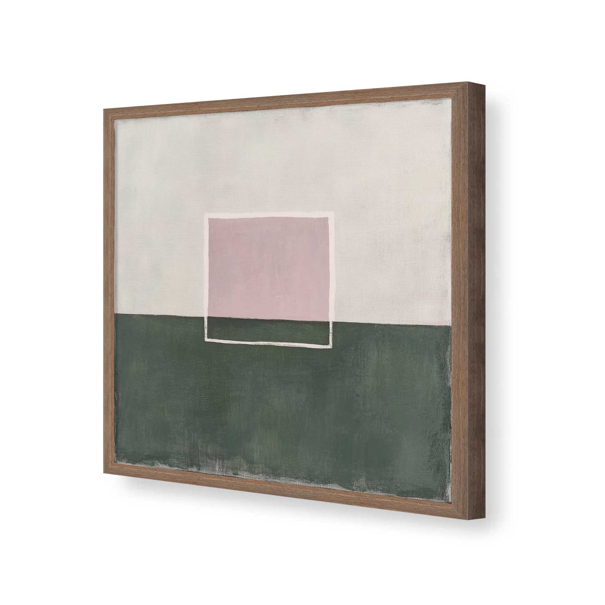 [Color:Walnut], Picture of art in a Walnut frame of the corner