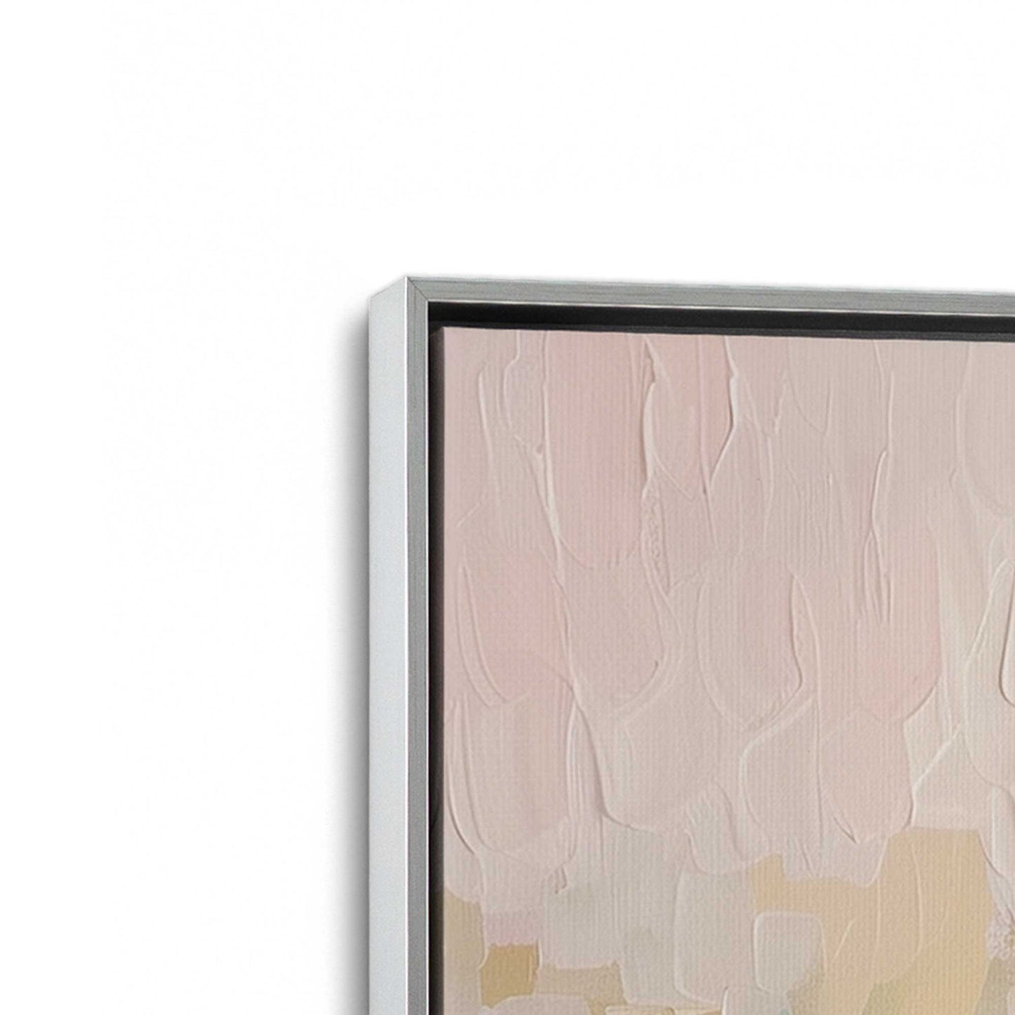 [Color:Polished Chrome], Picture of art in a Polished Chrome frame at an angle