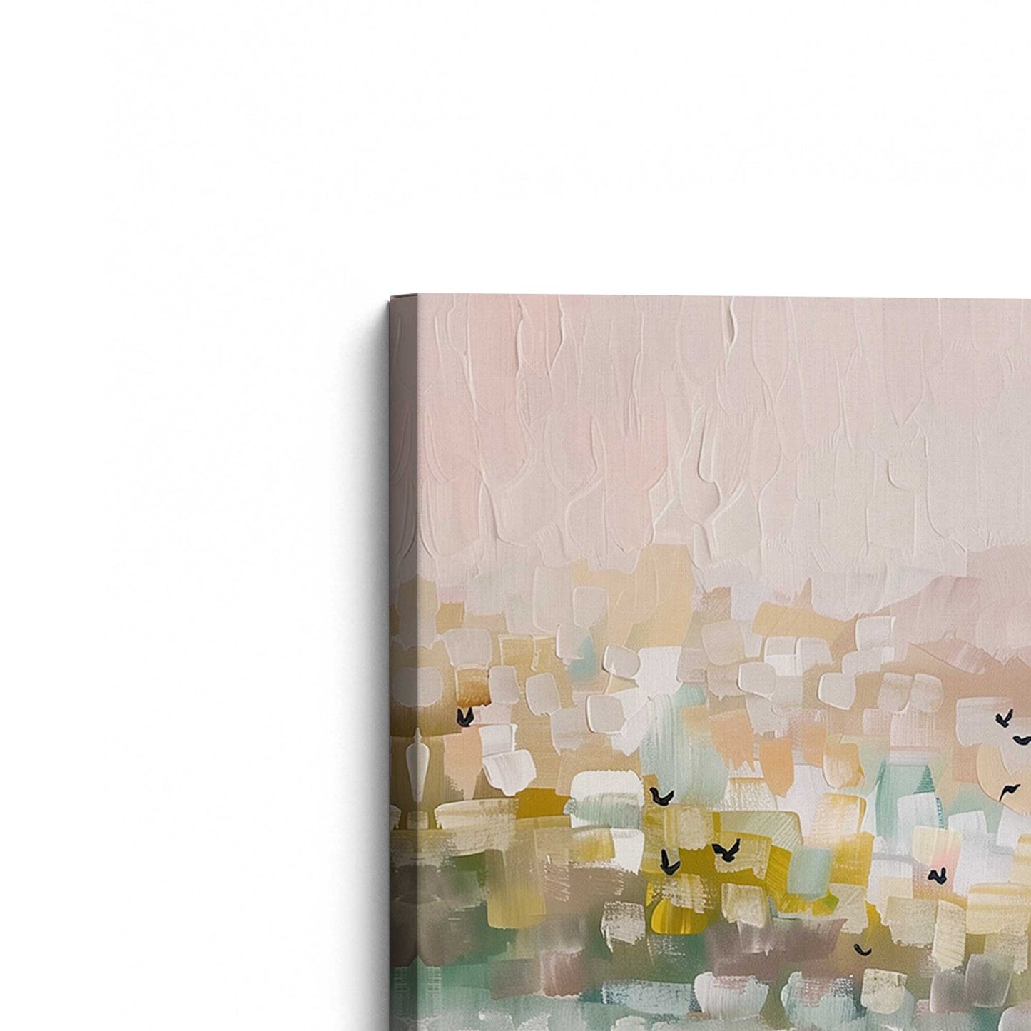 [Color:Stretched Canvas], Picture of the corner of the art