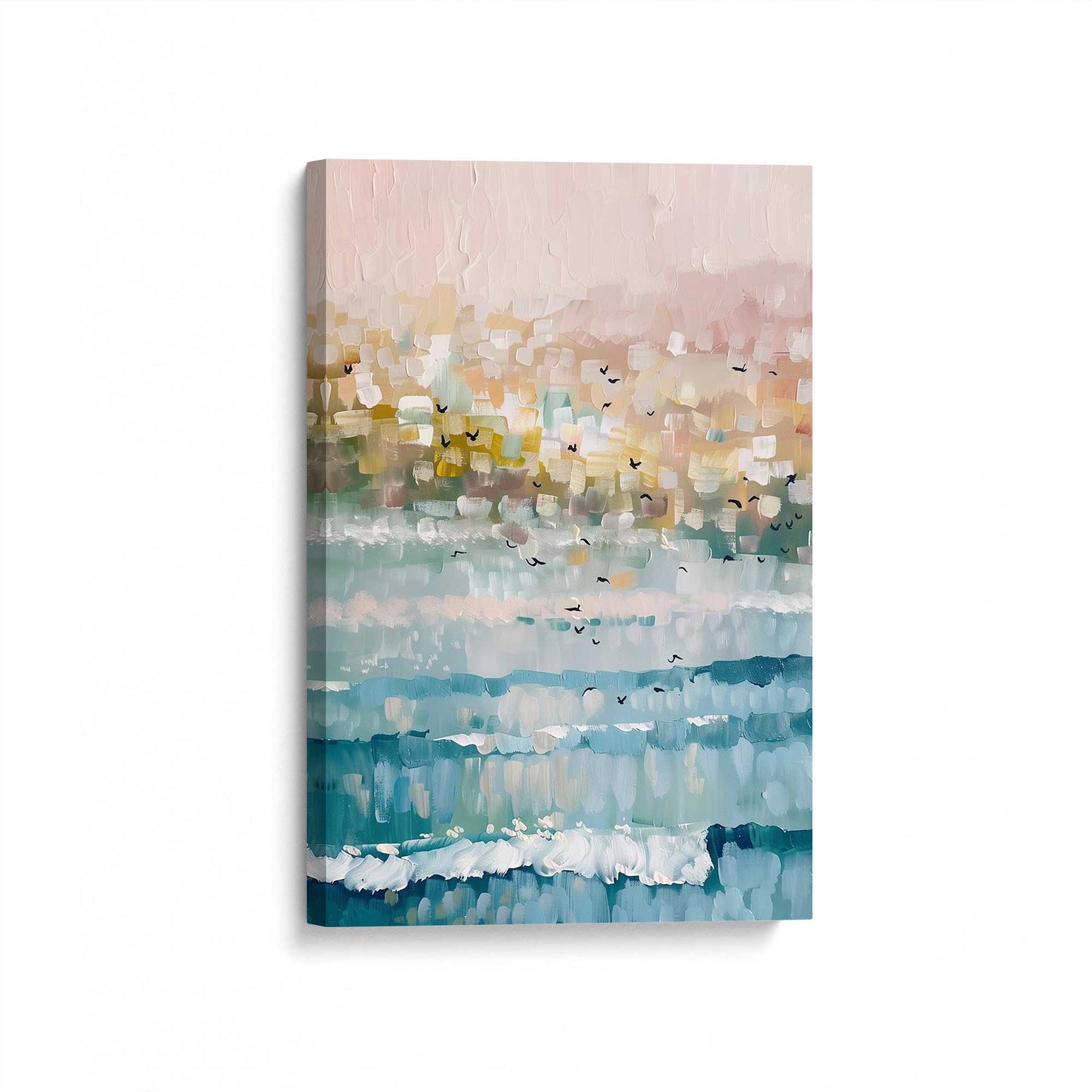 [Color:Stretched Canvas], Picture of art at an angle