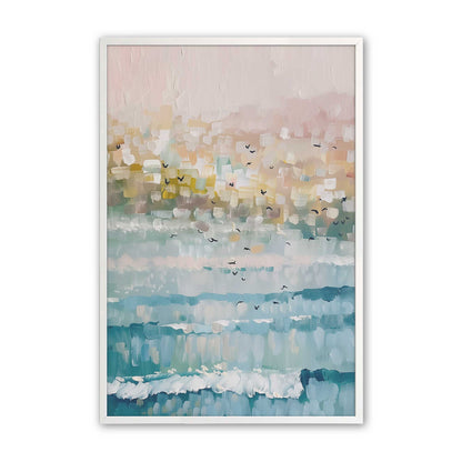 [Color:Opaque White], Picture of art in an Opaque White frame