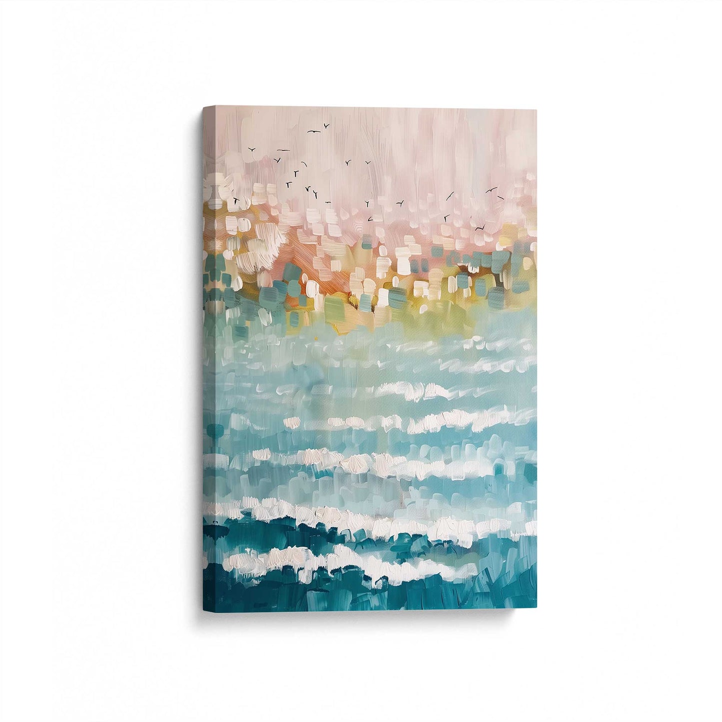 [Color:Stretched Canvas], Picture of art at an angle