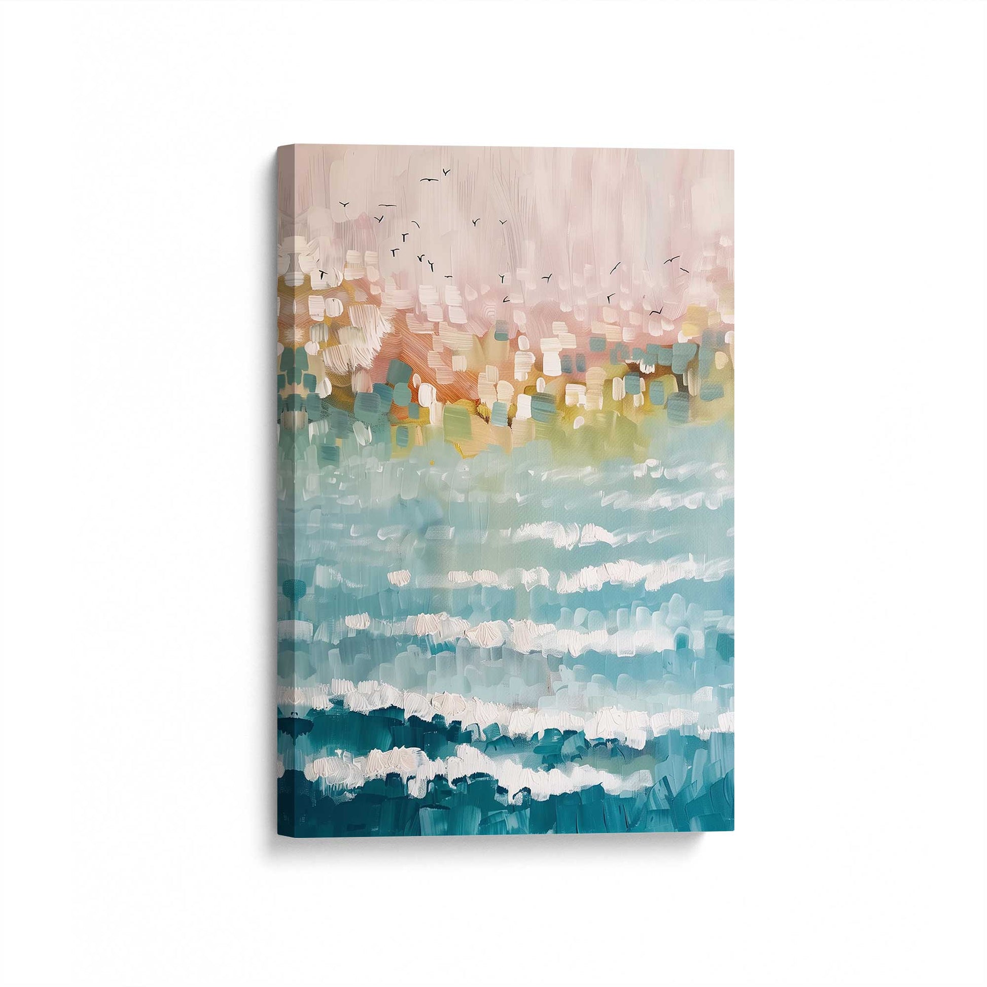 [Color:Stretched Canvas], Picture of art at an angle