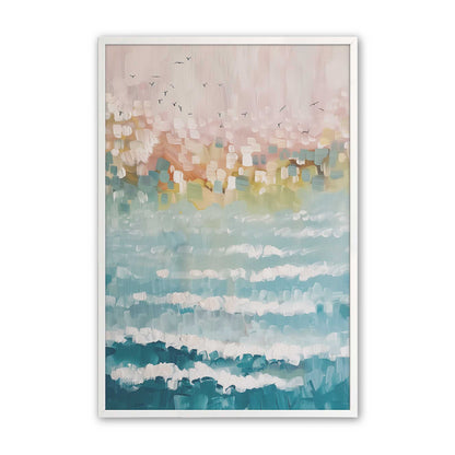 [Color:Opaque White], Picture of art in a Opaque White frame
