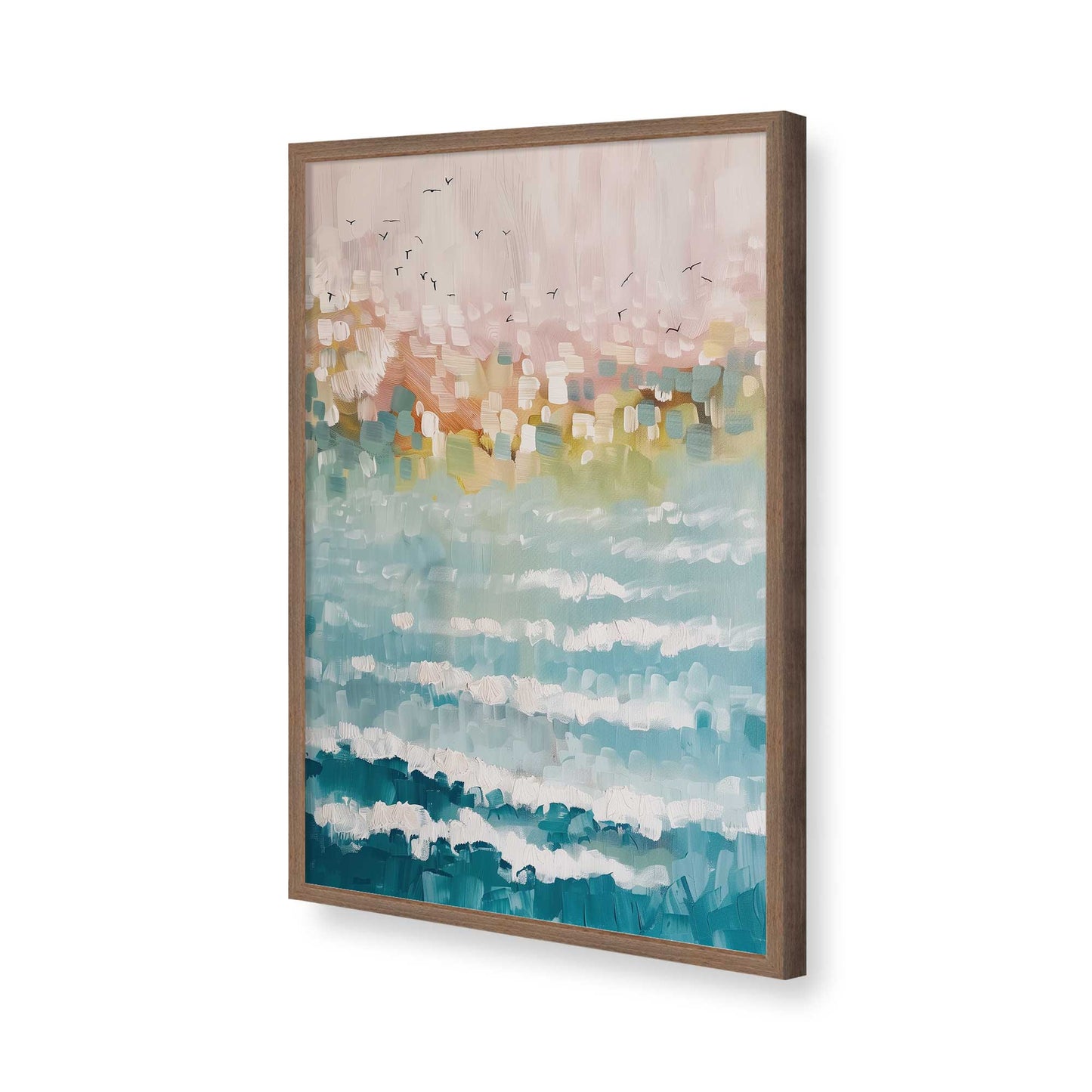 [Color:Walnut], Picture of art in a Walnut frame of the corner