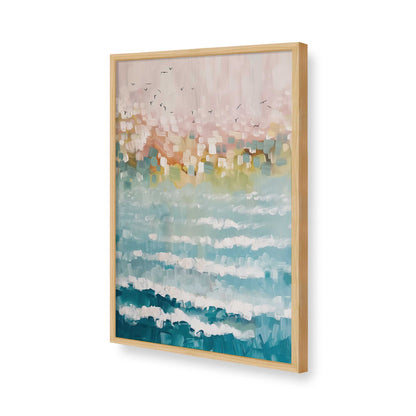 [Color:American Maple], Picture of art in a American Maple frame of the corner