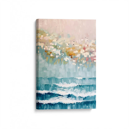 [Color:Stretched Canvas], Picture of art at an angle