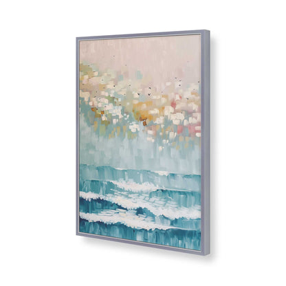 [Color:Polished Chrome], Picture of art in a Polished Chrome frame of the corner