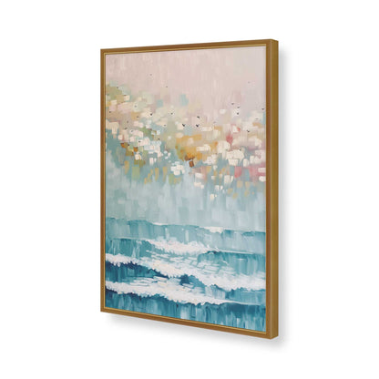[Color:Polished Gold], Picture of art in a Polished Gold frame of the corner