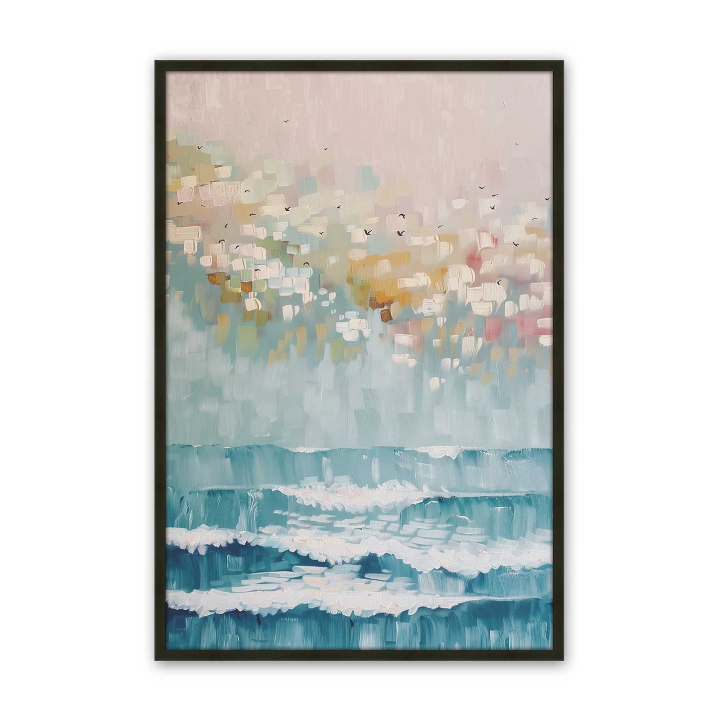 [Color:Satin Black], Picture of art in a Satin Black frame