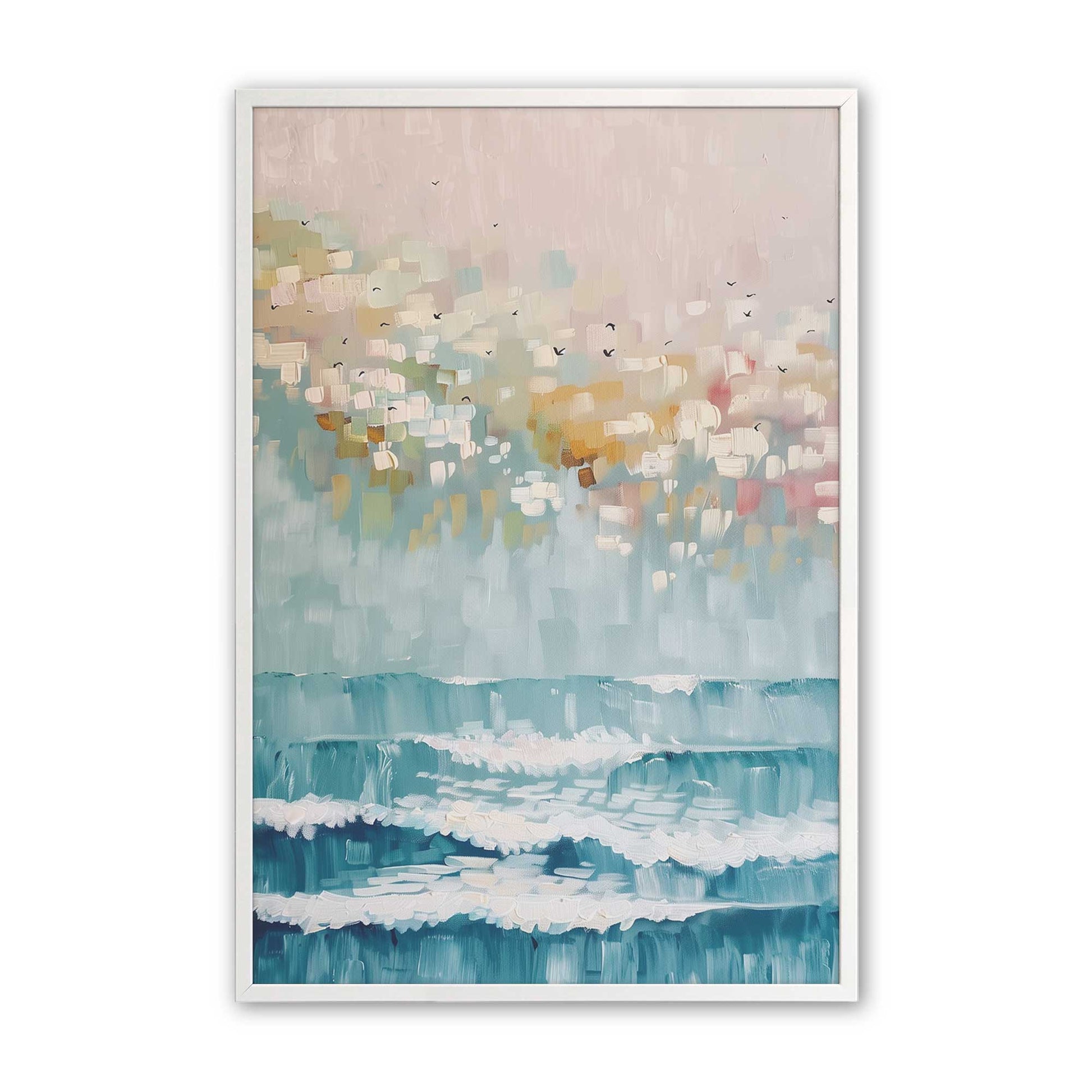 [Color:Opaque White], Picture of art in an Opaque White frame