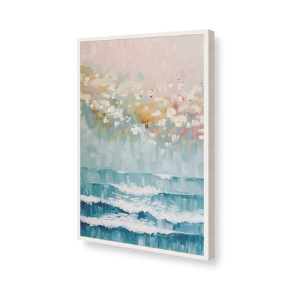 [Color:Opaque White], Picture of art in a Opaque White frame of the corner