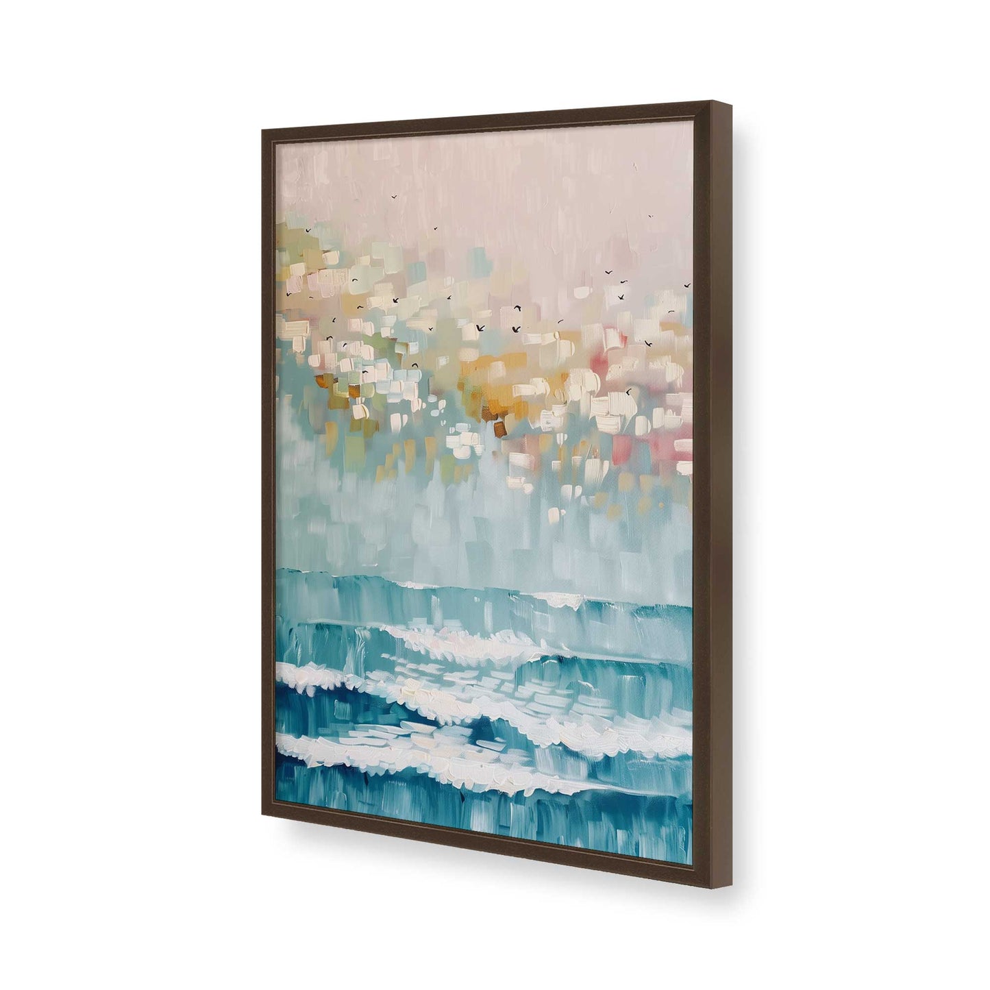 [Color:Belvinder Brown], Picture of art in a Belvinder Brown frame of the corner