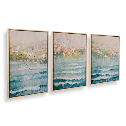 [Color:American Maple], Picture of art in an American Maple frame at an angle