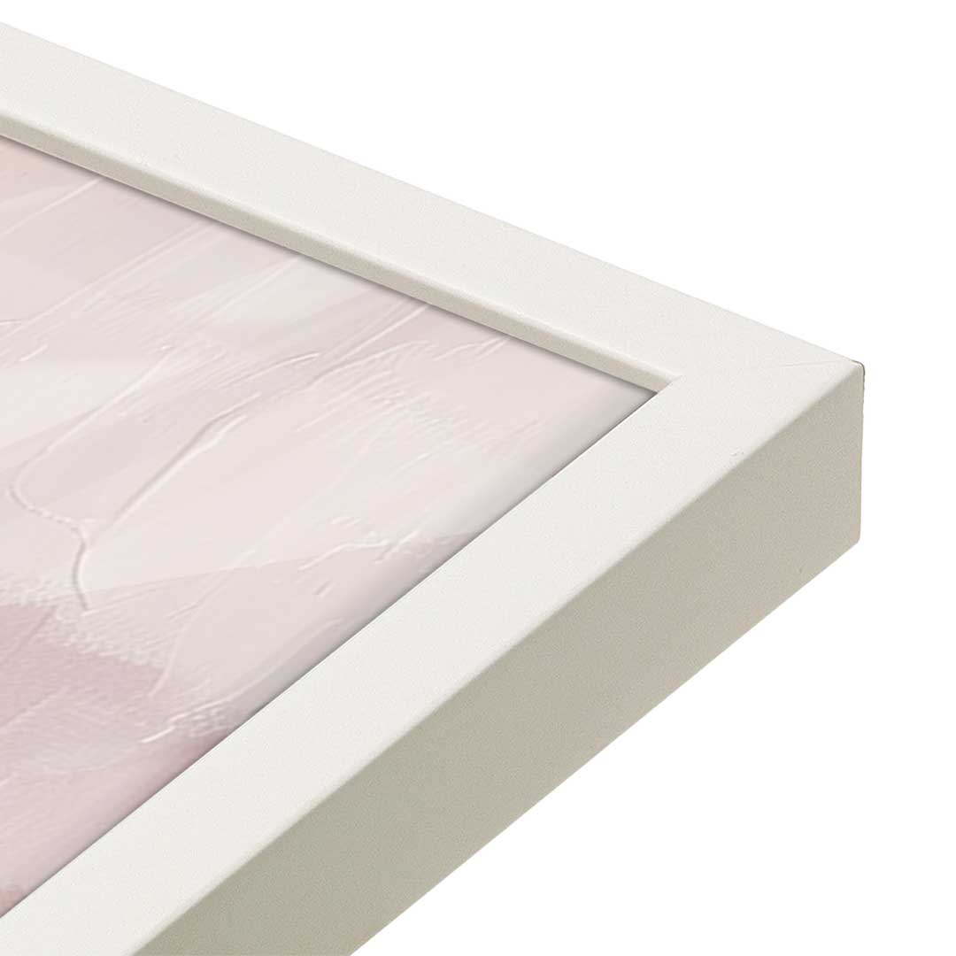 [Color:Opaque White], Picture of art in an Opaque White frame of the corner