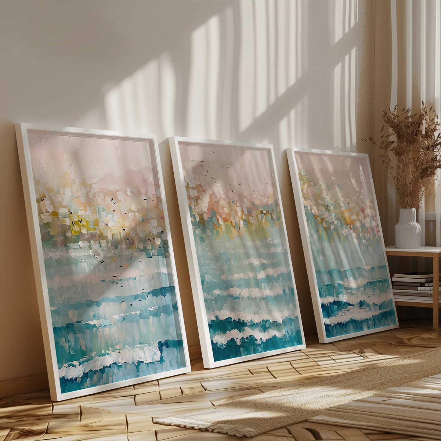 [Color:Opaque White], Picture of art in an Opaque White frame