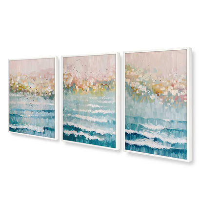 [Color:Opaque White], Picture of art in an Opaque White frame at an angle