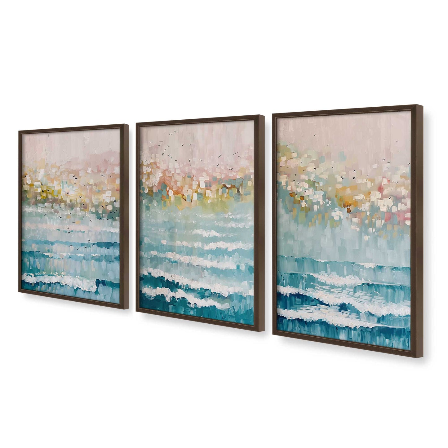 [Color:Belvinder Brown], Picture of art in a Belvinder Brown frame at an angle