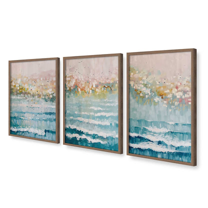 [Color:Walnut], Picture of art in a Walnut frame at an angle