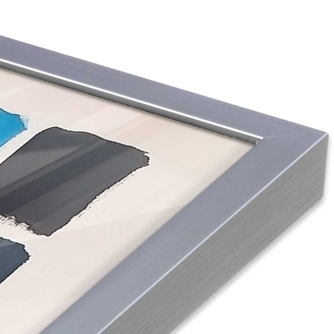 [Color:Polished Chrome], Picture of art in a Polished Chrome frame at an angle