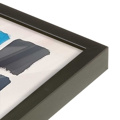 [Color:Satin Black], Picture of art in a Satin Black frame of the corner