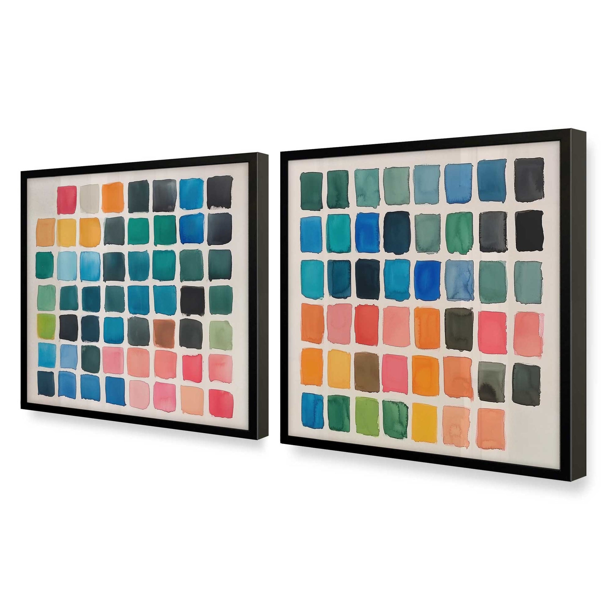 [Color:Satin Black], Picture of art in a Satin Black frame at an angle