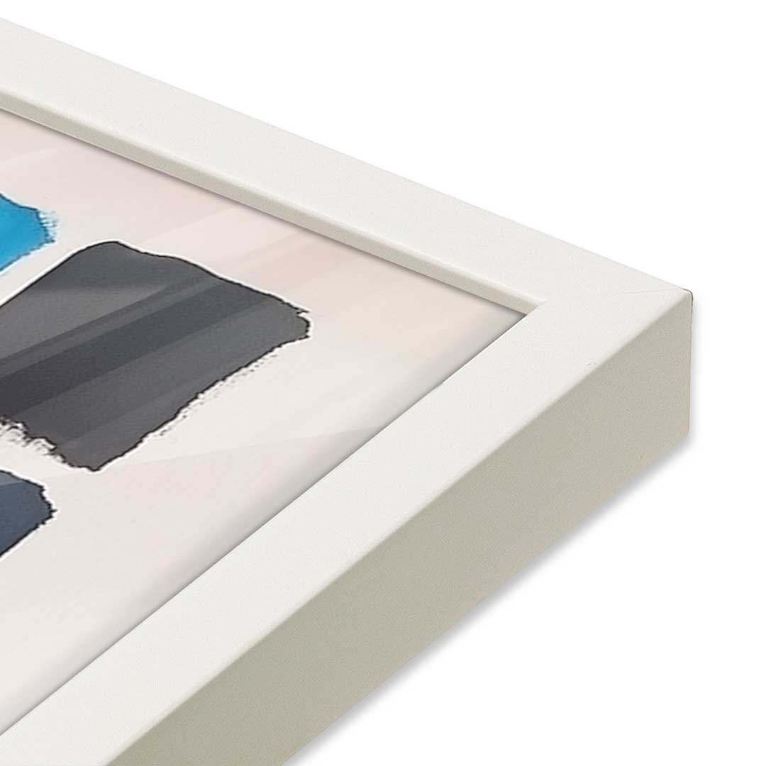 [Color:Opaque White], Picture of art in an Opaque White frame of the corner