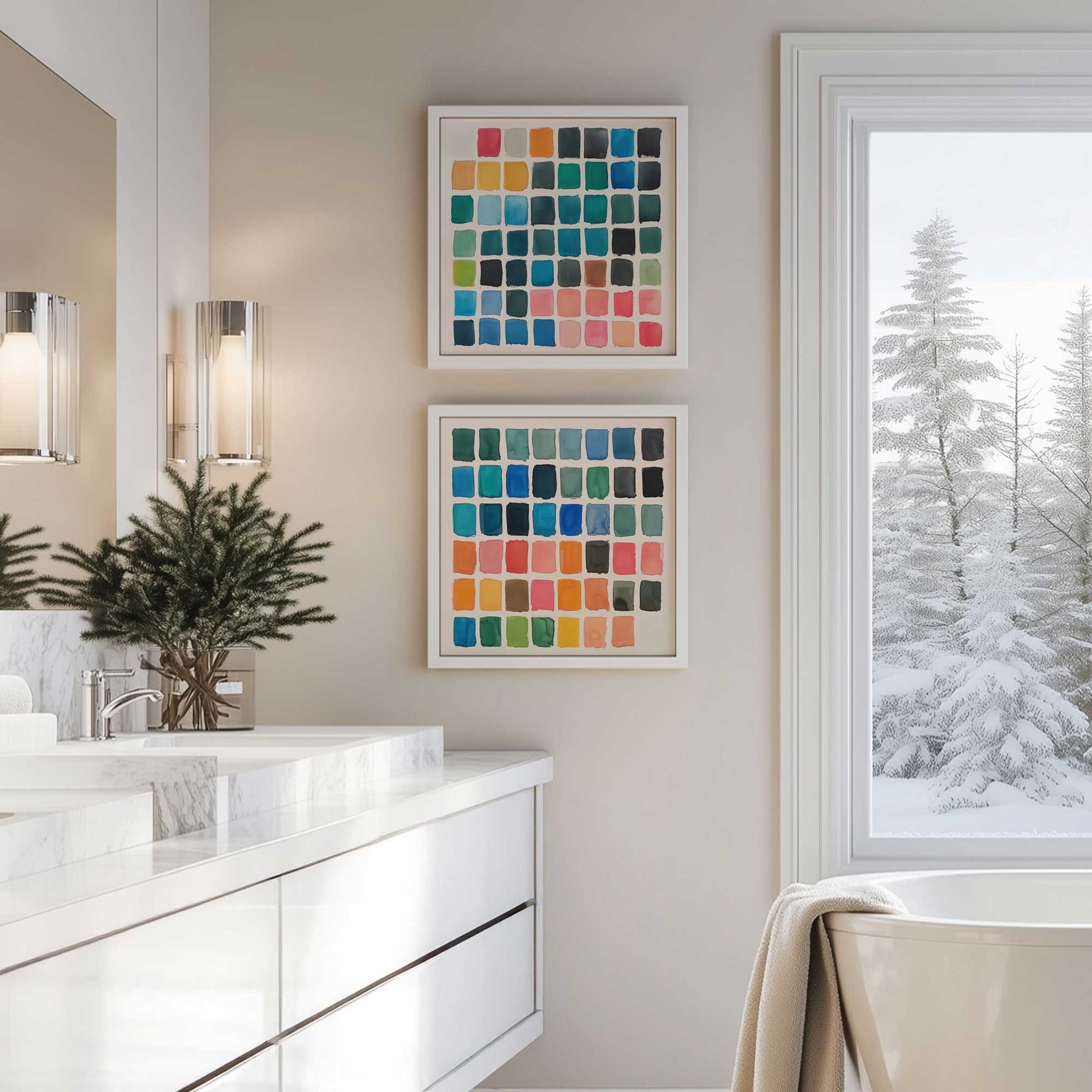[Color:Walnut], Picture of art in a Walnut frame