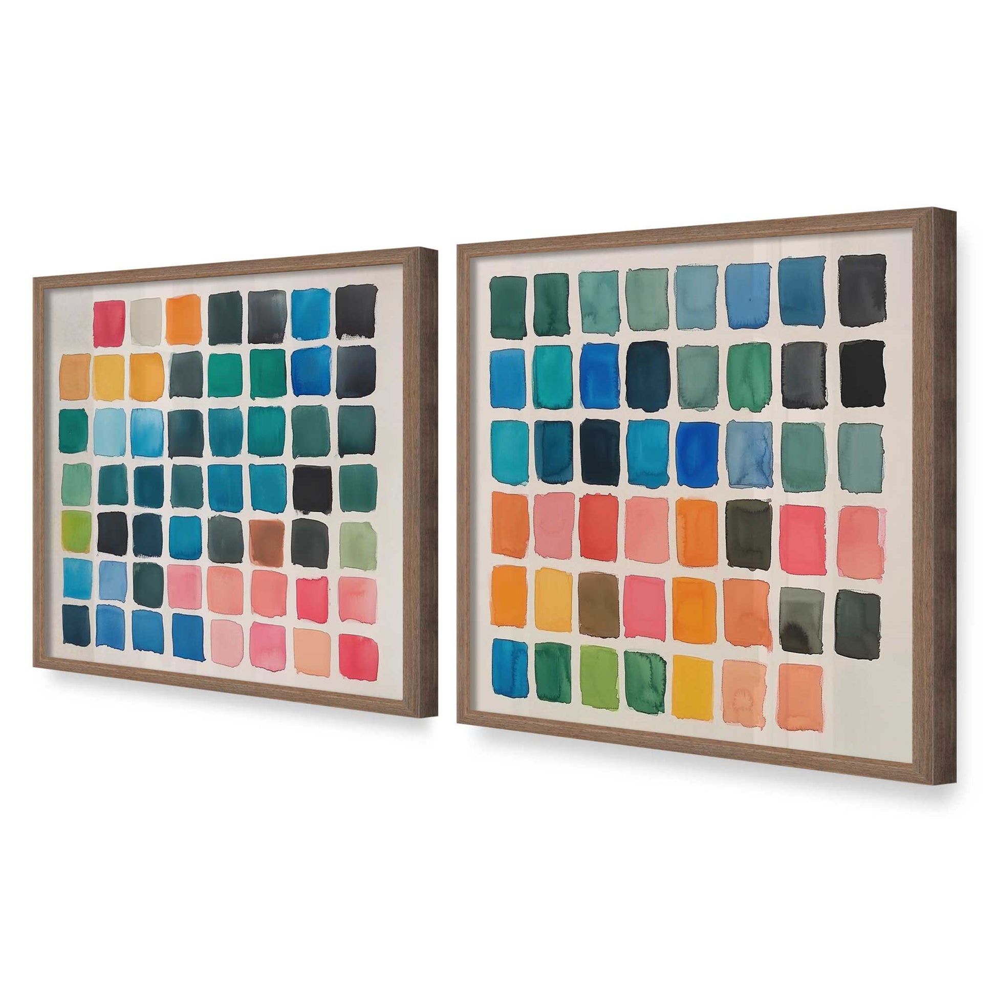 [Color:Walnut], Picture of art in a Walnut frame at an angle