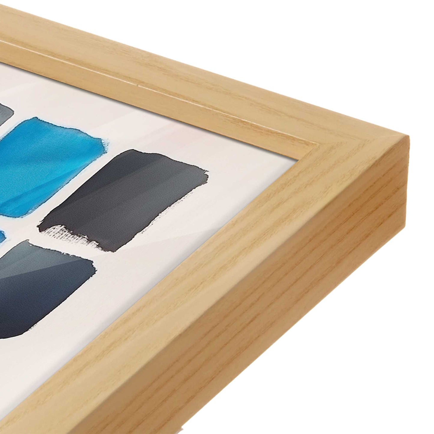 [Color:American Maple], Picture of art in an American Maple frame of the corner