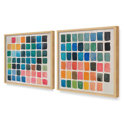[Color:American Maple], Picture of art in an American Maple frame at an angle