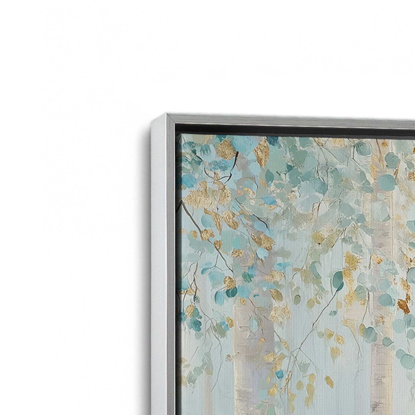 [Color:Polished Chrome], Picture of art in a Polished Chrome frame at an angle