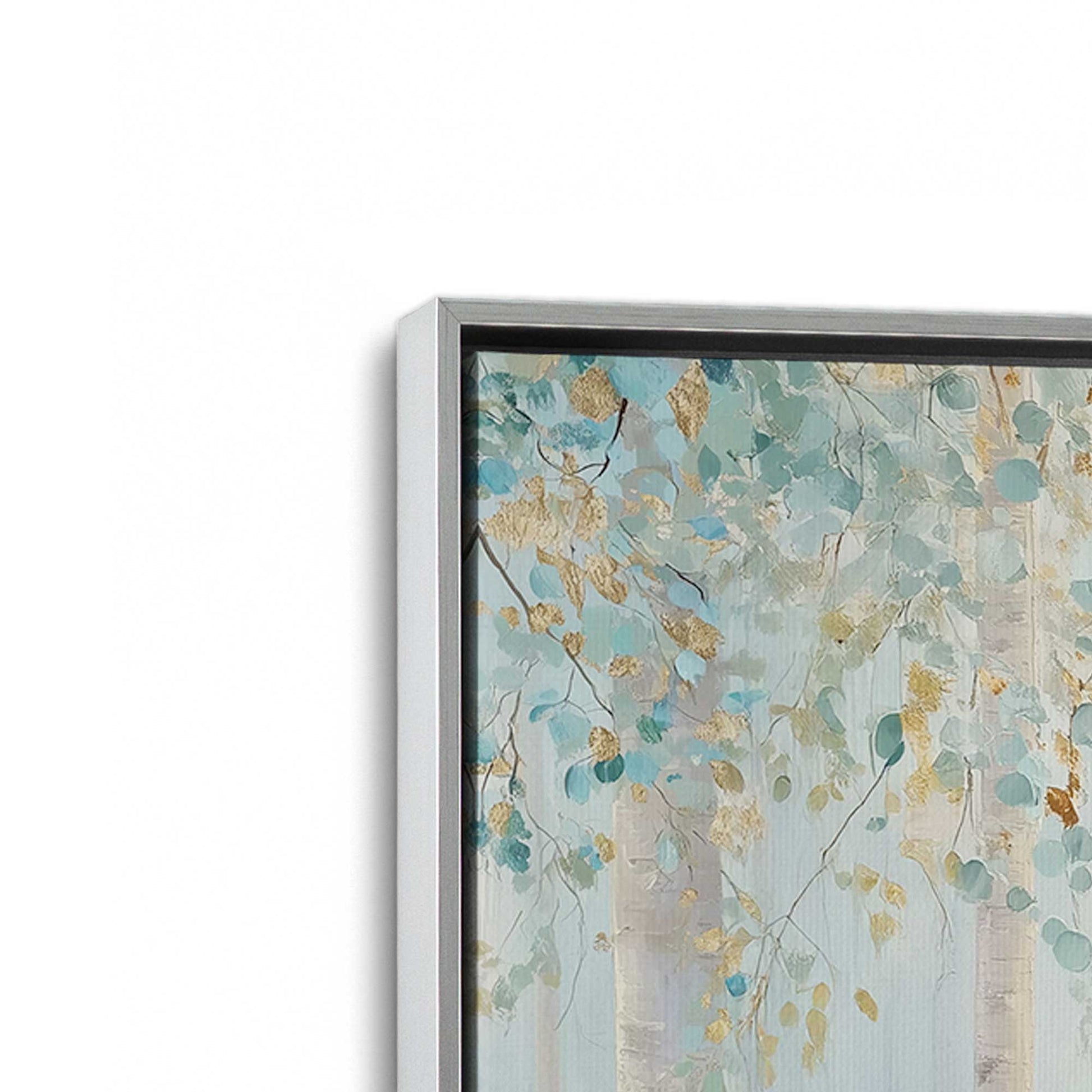 [Color:Polished Chrome], Picture of art in a Polished Chrome frame at an angle