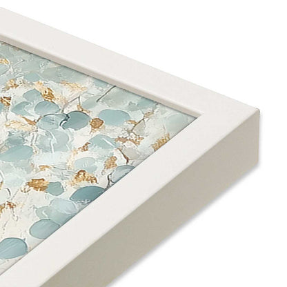 [Color:Opaque White], Picture of art in a Opaque White frame at an angle