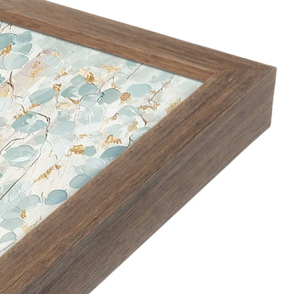 [Color:Walnut], Picture of art in a Walnut frame at an angle