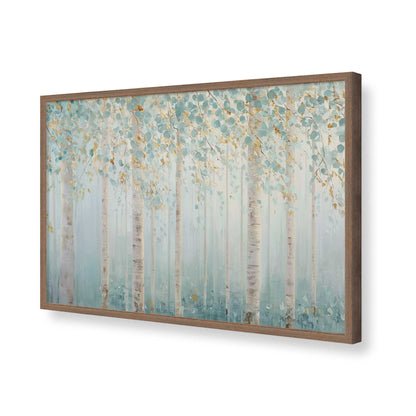 [Color:Walnut], Picture of art in a Walnut frame of the corner