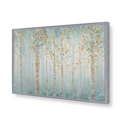 [Color:Polished Chrome], Picture of art in a Polished Chrome frame of the corner