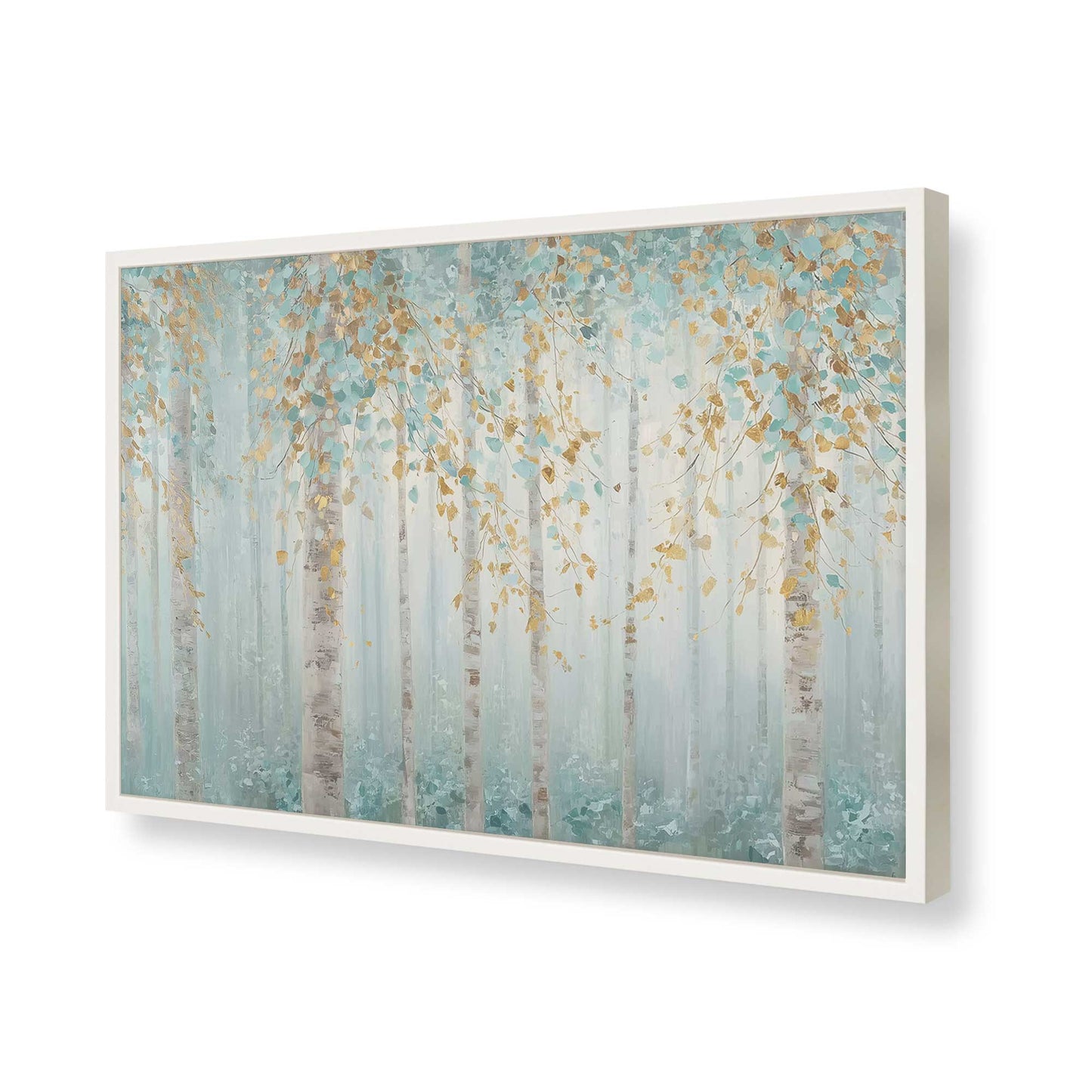 [Color:Opaque White], Picture of art in a Opaque White frame of the corner