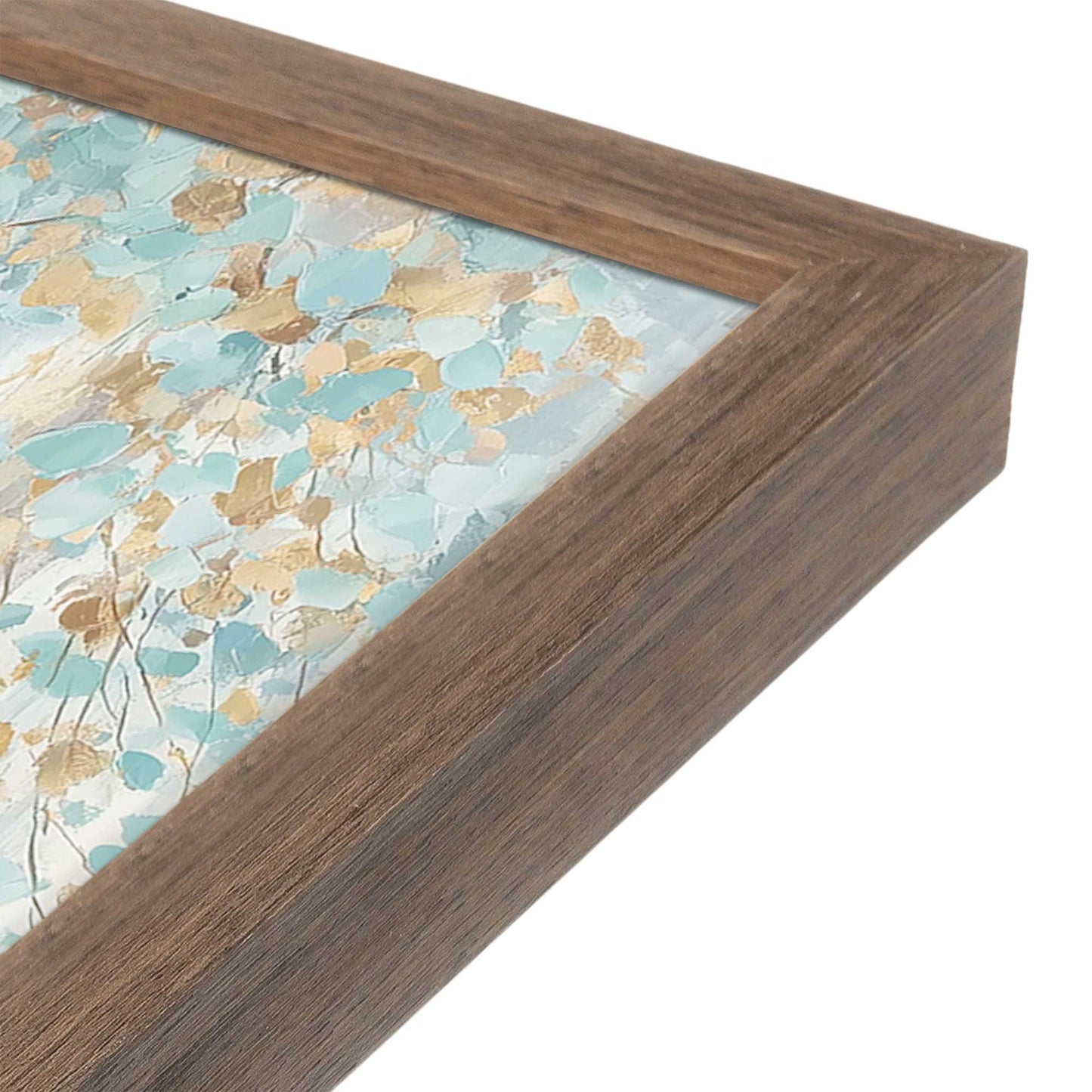 [Color:Walnut], Picture of art in a Walnut frame at an angle