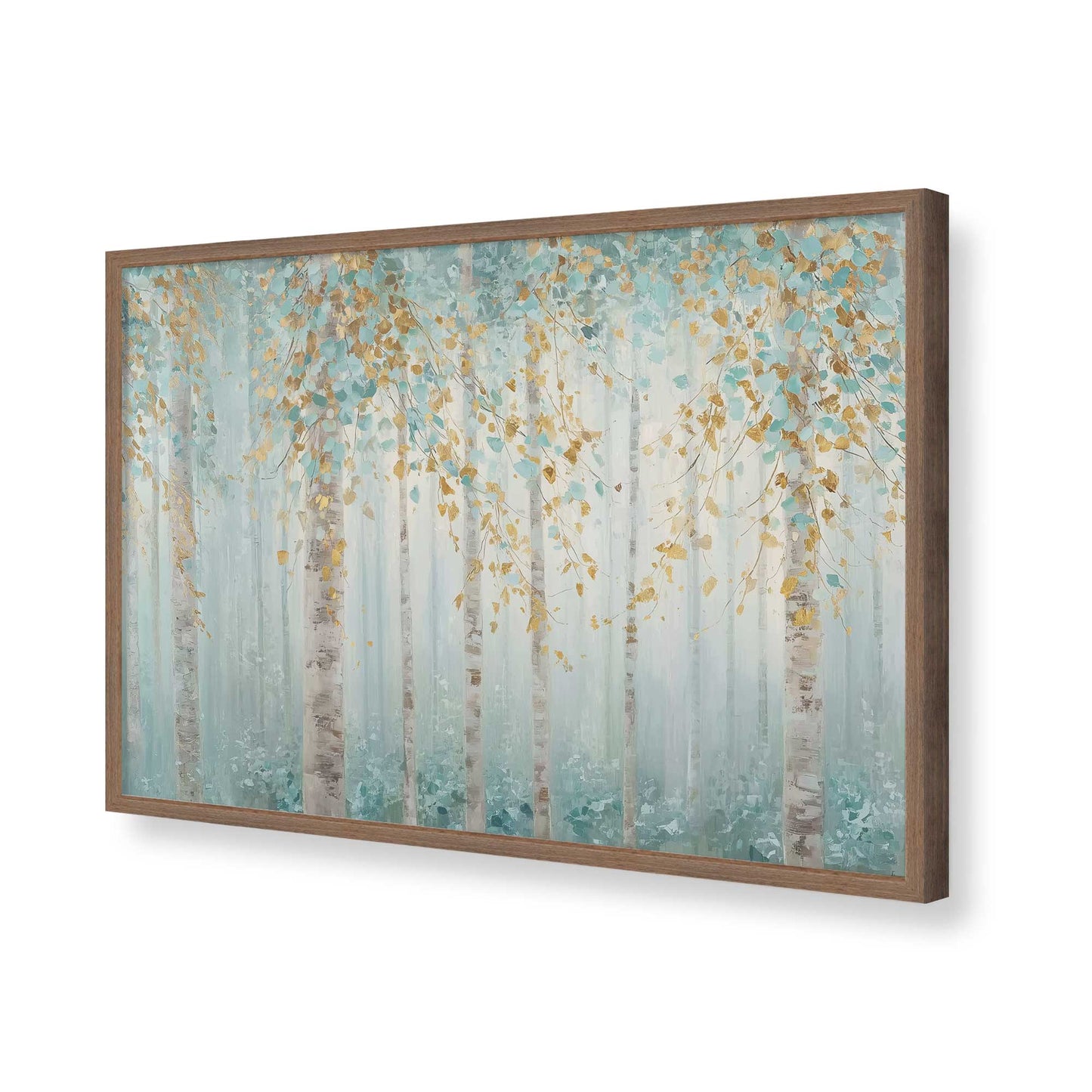 [Color:Walnut], Picture of art in a Walnut frame of the corner