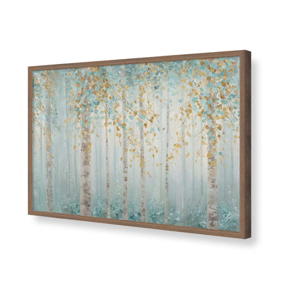 [Color:Walnut], Picture of art in a Walnut frame of the corner