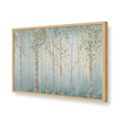 [Color:American Maple], Picture of art in a American Maple frame of the corner