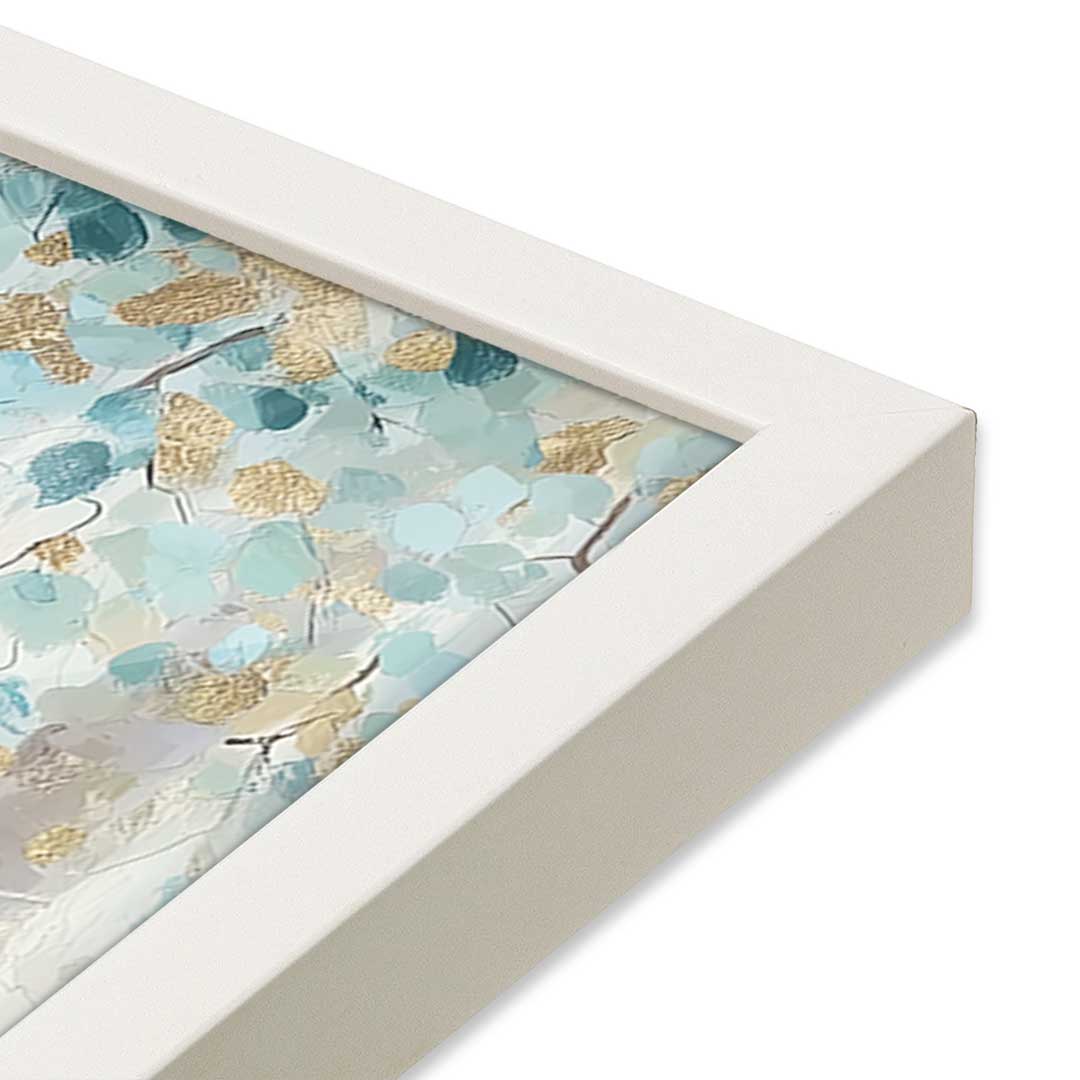 [Color:Opaque White], Picture of art in a Opaque White frame at an angle