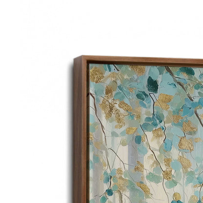 [Color:Walnut], Picture of art in a Walnut frame at an angle