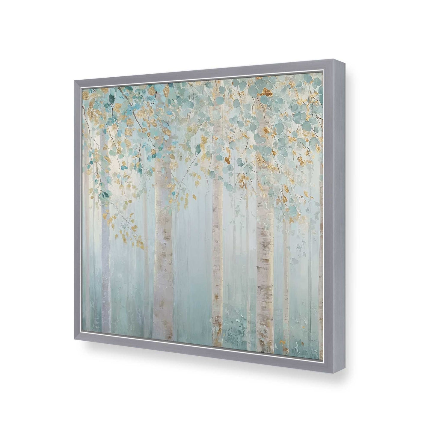 [Color:Polished Chrome], Picture of art in a Polished Chrome frame of the corner