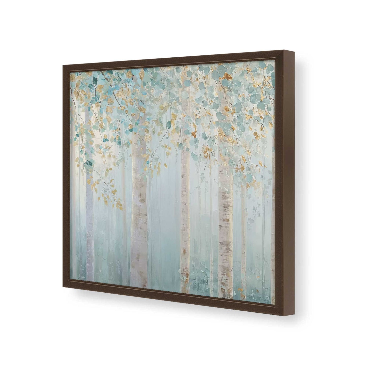 [Color:Espresso], Picture of art in a Espresso frame of the corner