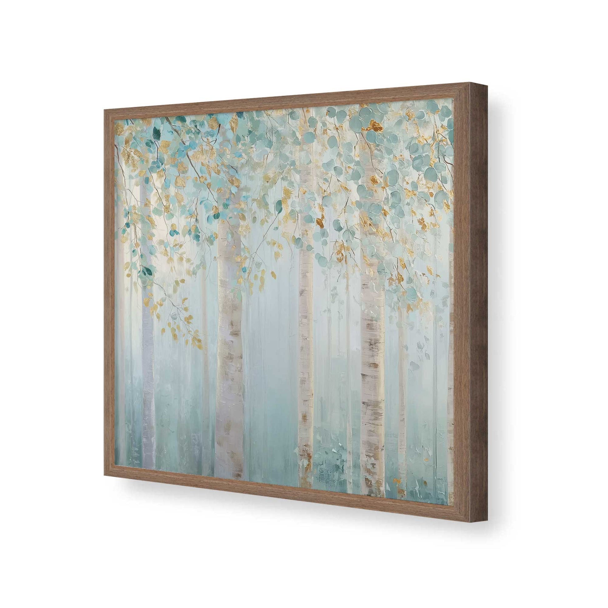 [Color:Walnut], Picture of art in a Walnut frame of the corner